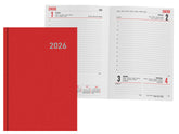 AGENDA ANUAL 2026 PARIS DIA PAGINA 15X21 ROJO | INGRAF AGENDAS